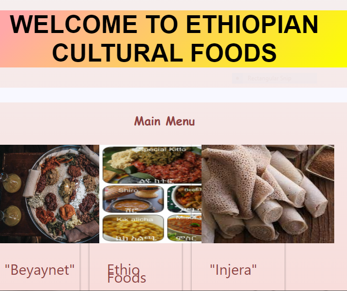 cultural food project